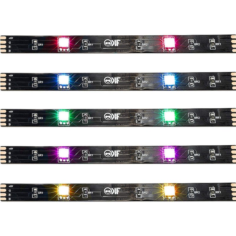 KontrolFreek Gaming Lights: LED Strip Lights, USB Powered with Controller, 3M Adhesive for TV, Console, PC, Wall (9 ft) - Image 5