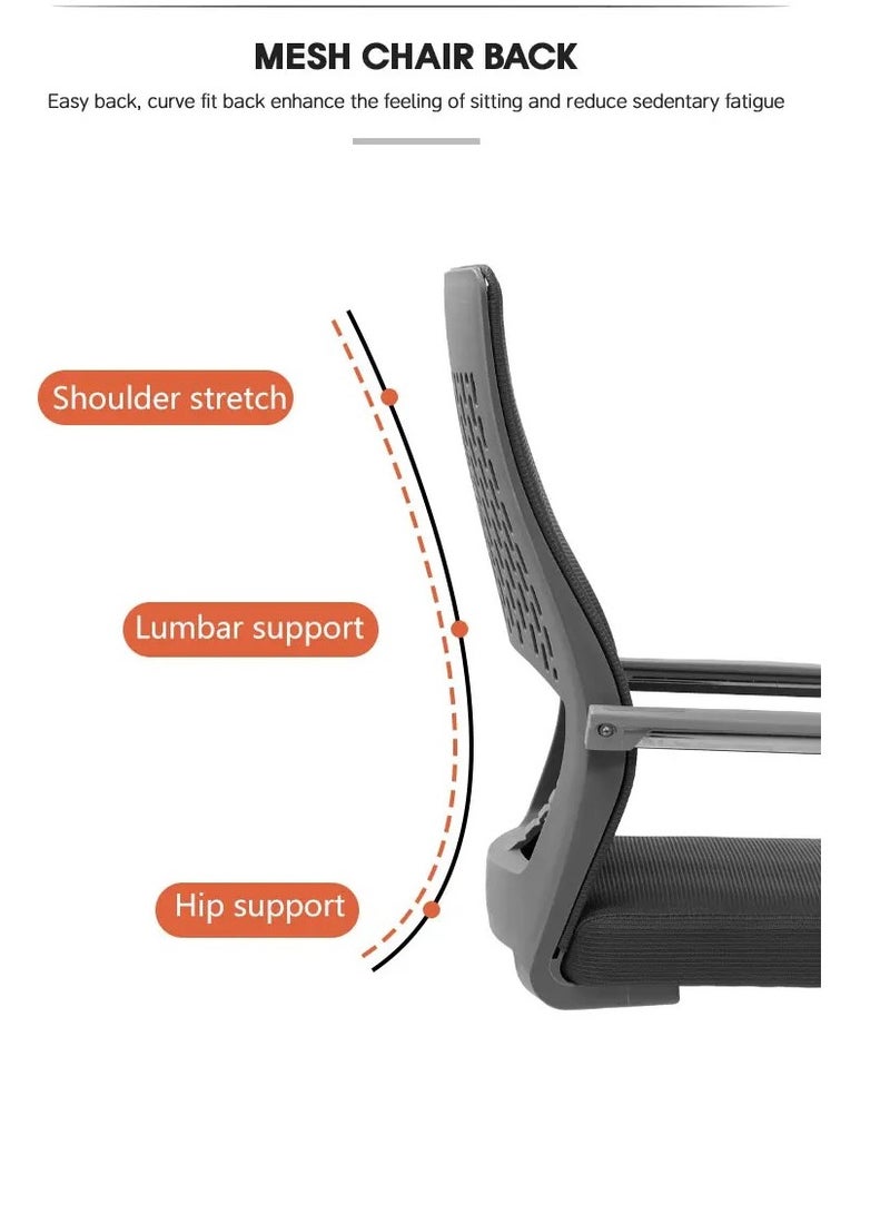 FLYPRO Ergonomic Office Chair - High Back Mesh Design, Sturdy Metal Frame, and Comfortable Seating - Image 5