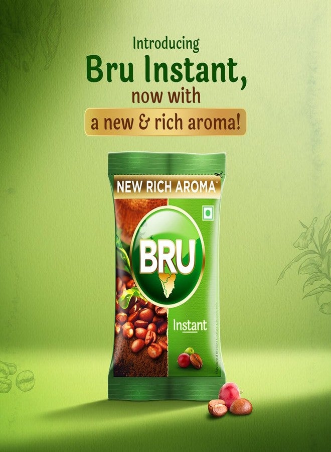 Bru Instant | Aromatic Coffee From South Indian Plantations | Premium Blend of Robusta & Arabica Beans For a Rich Coffee Experience | 50 gram Pack, Packet - Image 2