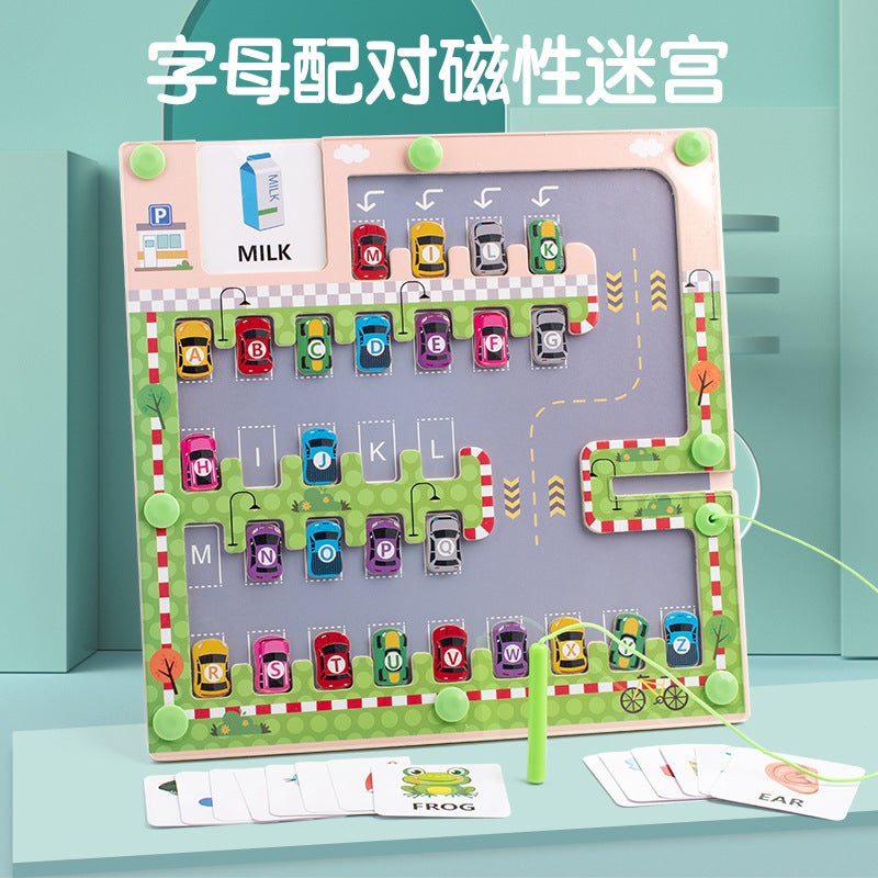 Children'S Magnetic Counting Color Classification Board Color Classification Magnetic Pen Moving Ball Shift Game Educational Early Education Play - Image 4