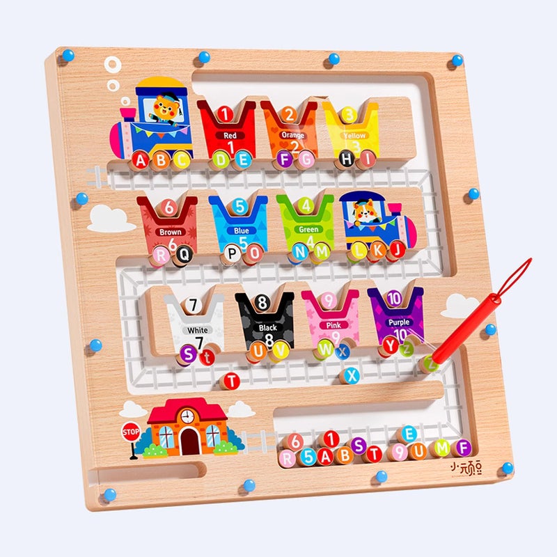 Children'S Magnetic Counting Color Classification Board Color Classification Magnetic Pen Moving Ball Shift Game Educational Early Education Play - Image 3