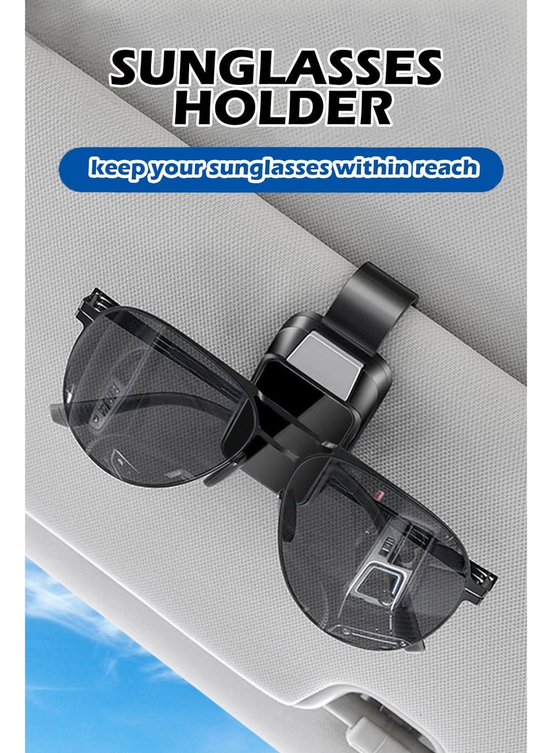 Sunglasses Holder For Car Visor, Universal Auto Visor Glasses Organizer, Eyeglasses Holder Clip For Car - Image 3