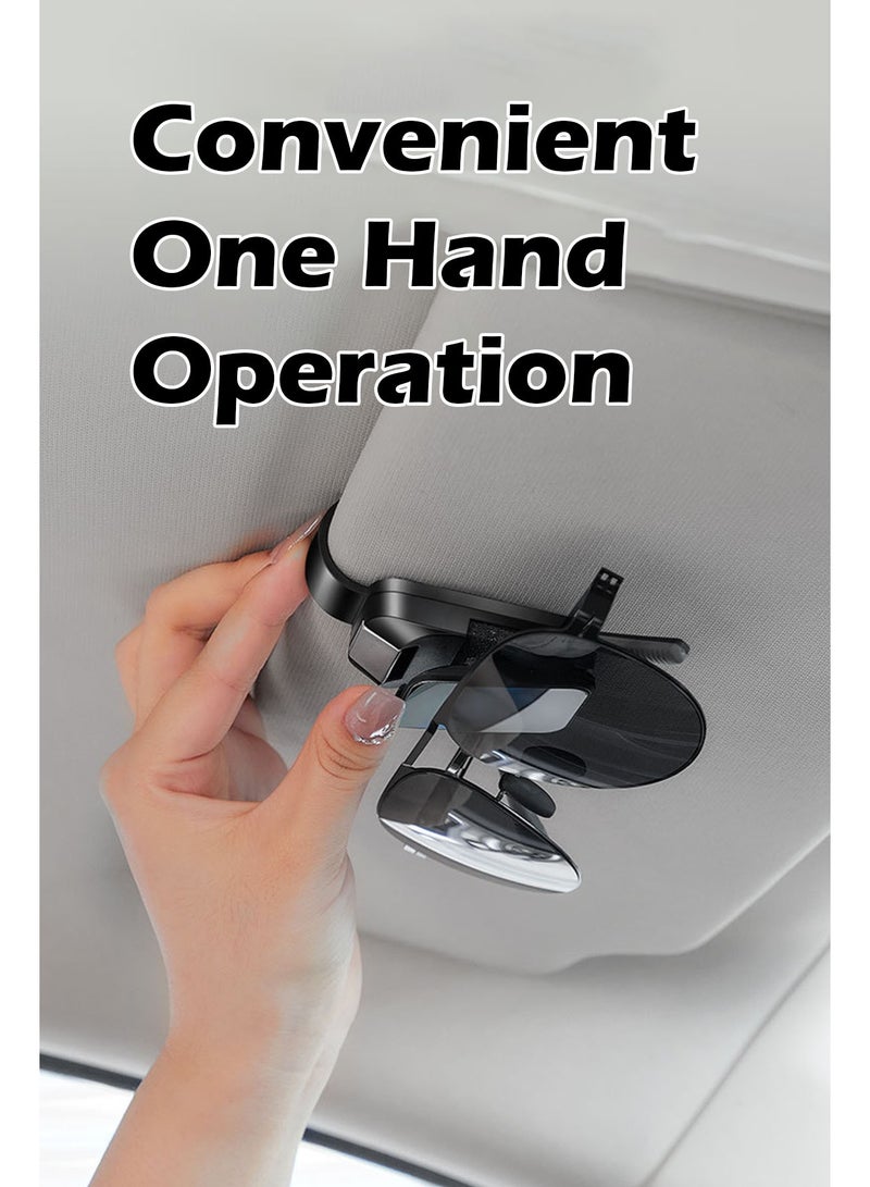 Sunglasses Holder For Car Visor, Universal Auto Visor Glasses Organizer, Eyeglasses Holder Clip For Car - Image 4