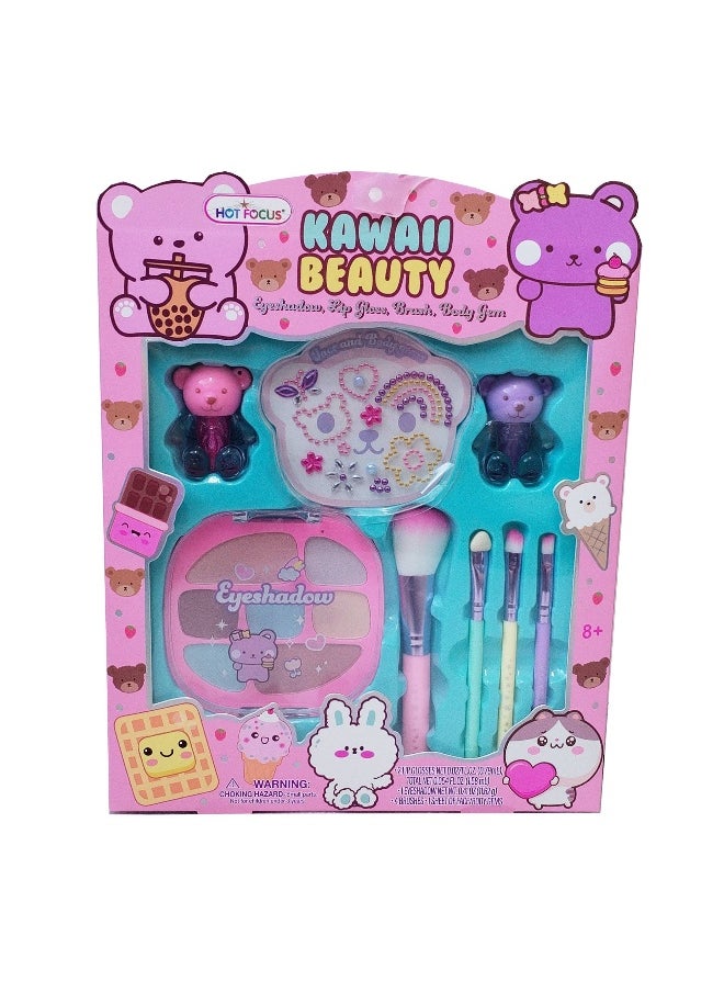 Hot Focus Hot Focus Kawaii Beauty Critter Cosmetic Set (Pack of 8)  - Image 1