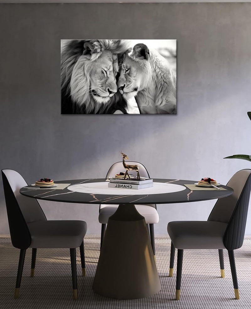 GLOKAKA Lion and Lioness Canvas Wall Art - Image 5