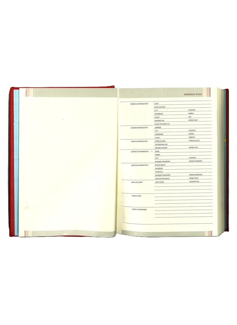 Psi - 2025 Executive Diary With Black PU Cover 17x24cm Size - Image 1