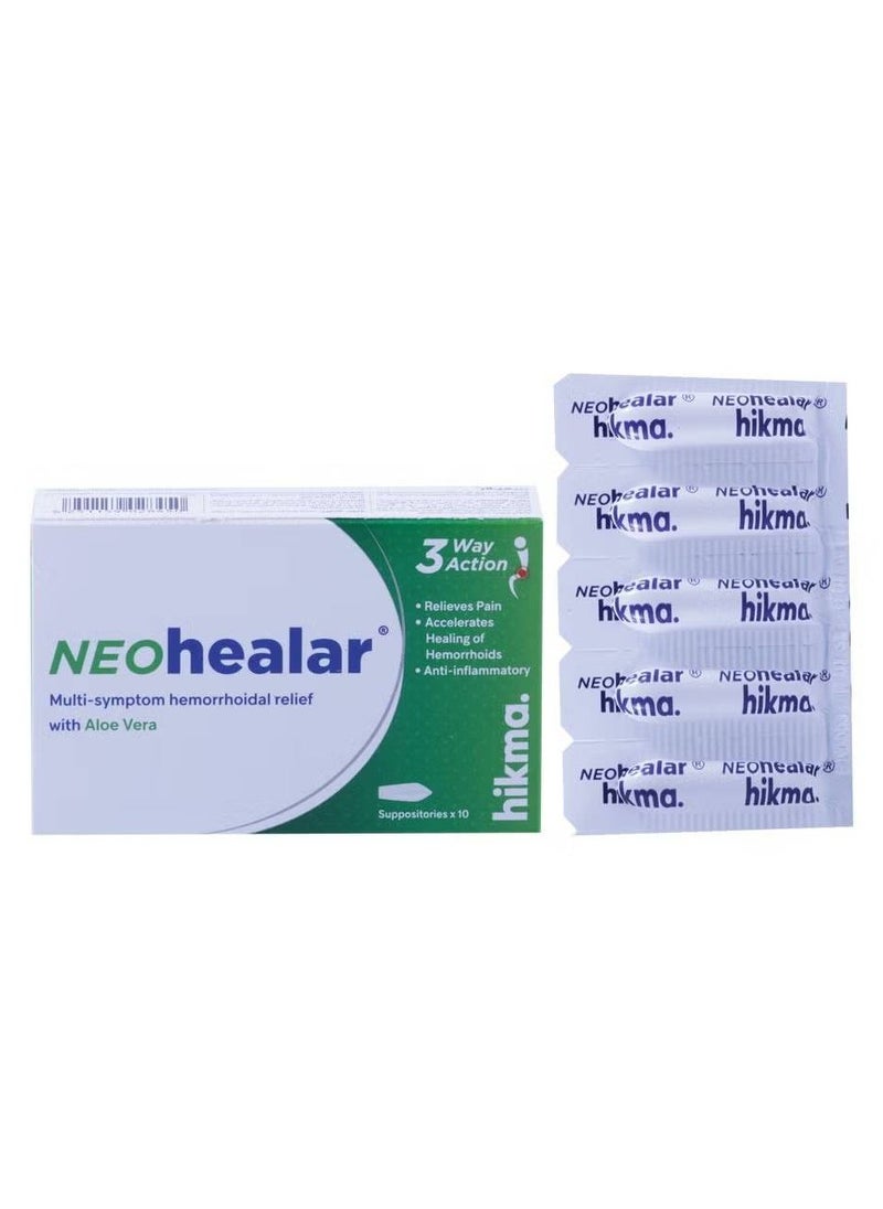 HIKMA Neohealar Suppositories, 10's 