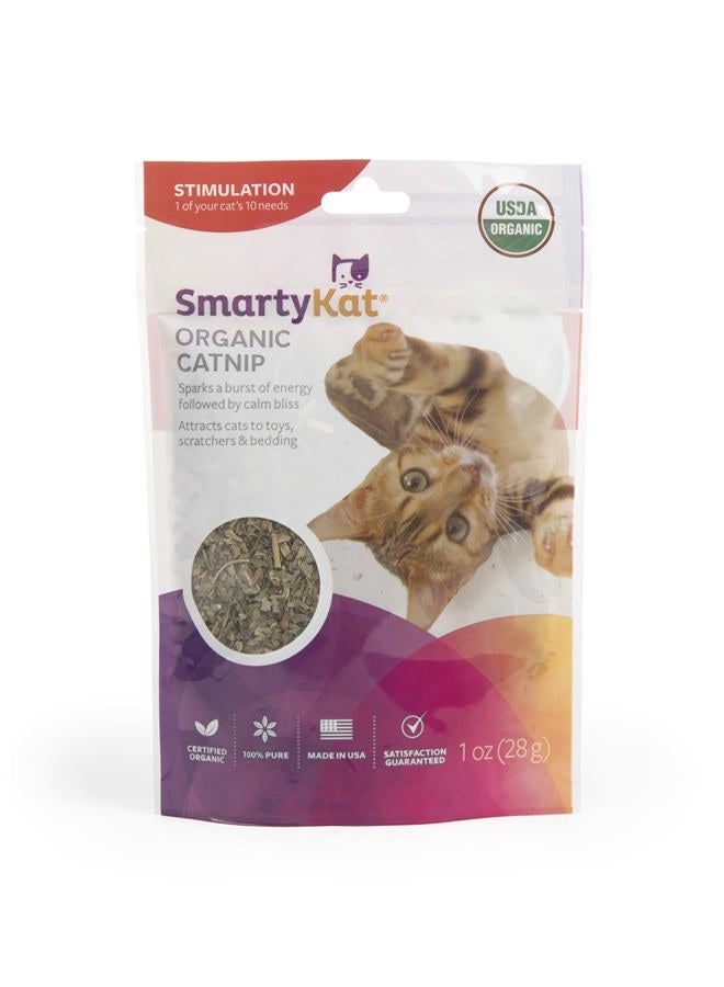 SmartyKat نعناع قطط عضوي للقطط والهررة، كيس قابل لإعادة الإغلاق - 1 أونصة - Image 1