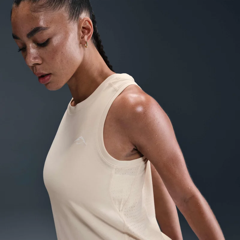 Nike Beige Women's Trail Dri-FIT Running Tank Top for Women | Best Price UAE