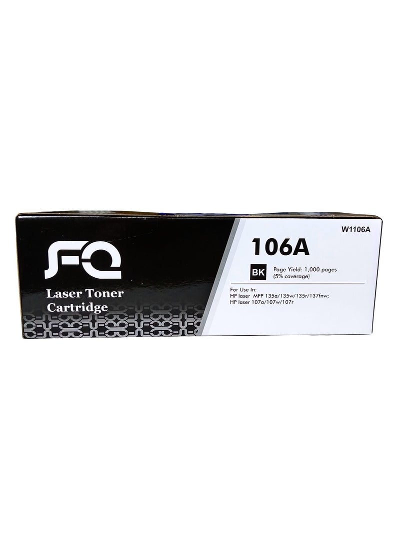FQ Laser MFP 135A printer toner cartridge, HP Laser MFP 135fnw printer toner cartridge, HP Laser MFP 135w printer toner cartridge replacement, HP W1106A black toner cartridge - Image 2