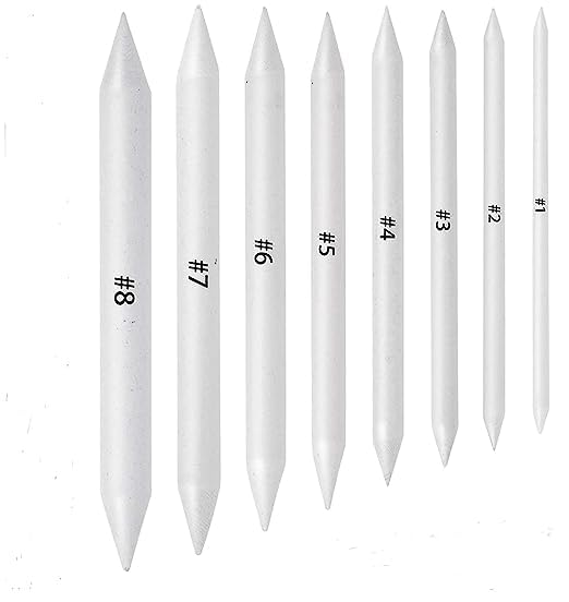 MILLENSIUM MILLENSIUM Art Sketching Pencils Set of 12 Pencils Artist Grade Degree Pencils 10B, 8B, 6B, 5B, 4B, 3B, 2B, B, HB, 2H, 4H and 6H with 6 Stumps and 2 White Gel Pen  - Image 3