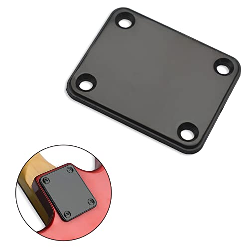 MAXCHEER Electric Bass Guitar Neck plate Guitar Neck Joint Connecting Strengthen Plate Guitar Parts (Black) - Image 3