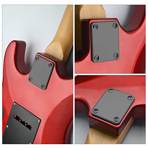 MAXCHEER Electric Bass Guitar Neck plate Guitar Neck Joint Connecting Strengthen Plate Guitar Parts (Black) - Image 4