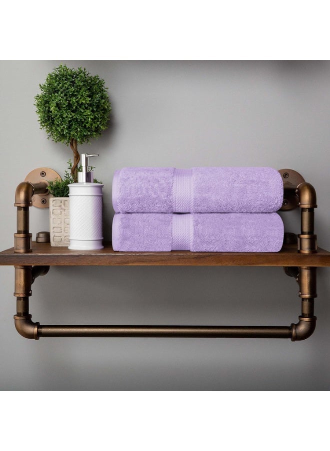 تى ام هوم طقم فوط 4 قطع من TM HOME – قطن طبيعي 100% – بدرجات الموف الأنيقة – جودة فندقية ناعمة وسريعة الامتصاص بمعايير عالمية - Image 4