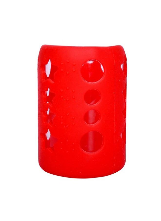 The Little Lookers Baby Feeding Bottle Silicone Warmer Cover Sleeve Holder Insulated Protection For Newborns Infants Babies (Red 120 Ml)  - Image 1