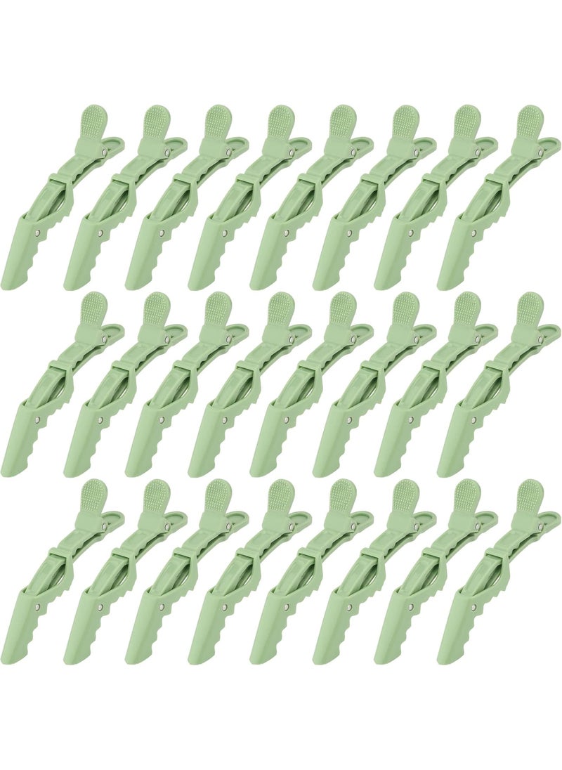 Ondder - Ondder 24 Pack Alligator Hair Styling Clips  Large Green Hair Clips for Styling Sectioning Professional Salon Use - Image 1