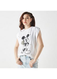 Mickey Mouse Embellished T-shirt with Crew Neck and Extended Sleeves - pzsku/ZE41D1CF2567C0DCEFCCAZ/45/_/1729772116/f3444d11-a595-4497-81f8-b5ceb1213c88