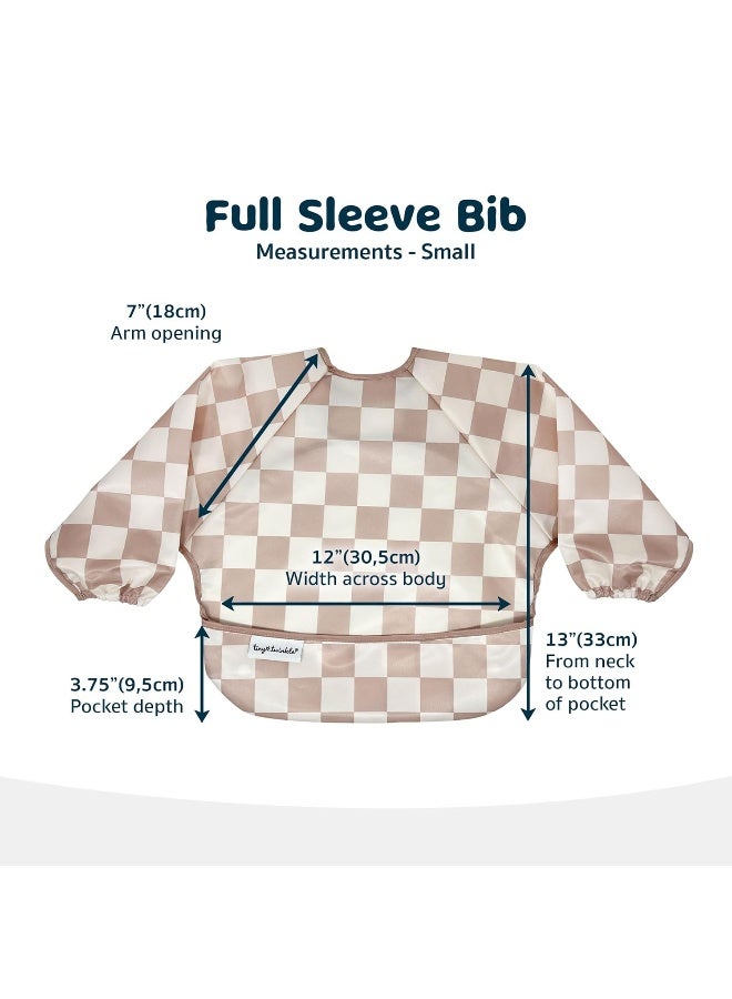 Tiny Twinkle Mess Proof Baby Bib,Waterproof Smock Baby Bib for Eating,Machine Washable Long Sleeve Bib,Baby Led Weaning,Toddler Bib (Butterflies, Small 6-24 Months) - Image 5