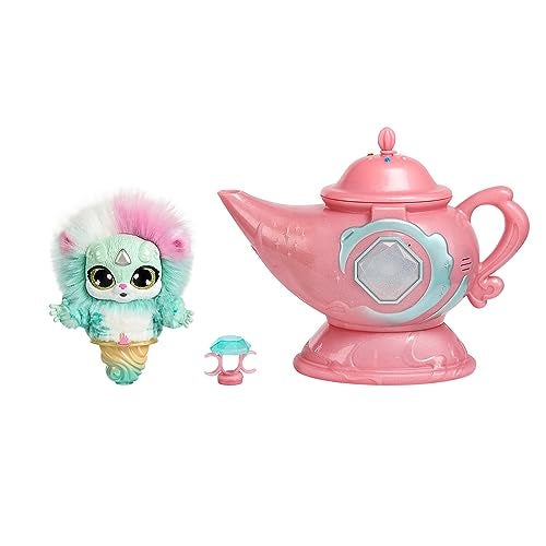 Magic Mixies Magic Genie Lamp with Interactive 8 Plush Toy and 60 Sounds and Reactions Reveal a Genie Mixie from The Real Misting Lamp Gifts for Kids Ages 5 Exclusive - Image 1