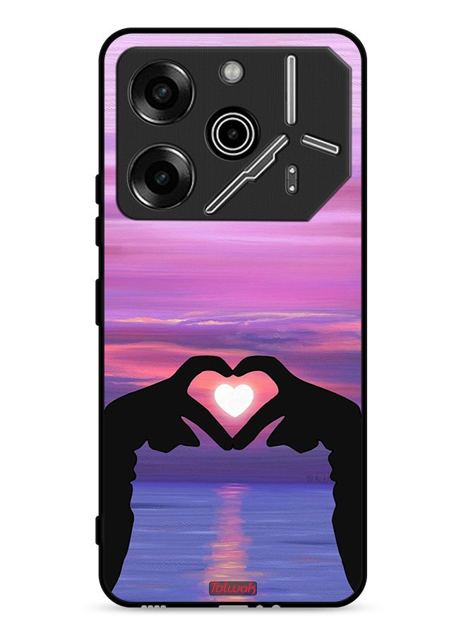 Tolwak Tecno Pova 6 Pro 5G Protective Case Cover Heart Moon - Image 1