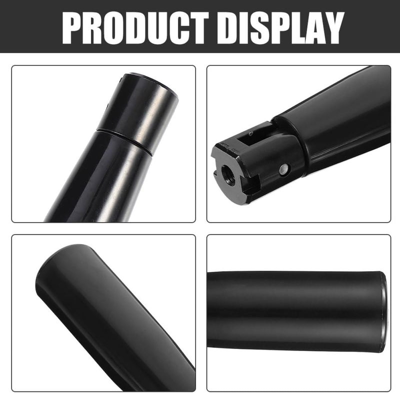 WOONEKY 2pcs Black Foldable Revolving Machine Handwheel Crank Handle Grip 16x50mm M4 Threaded Stem for Lathe, Industrial Equipment, and Furniture Repair - Image 3