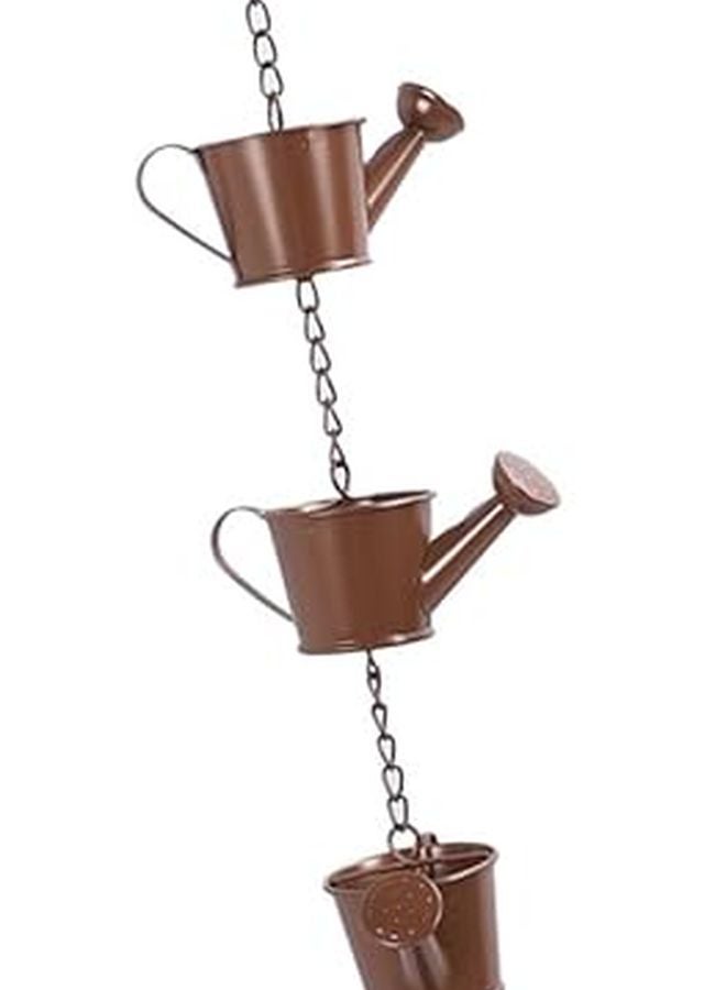 علبة سقي سلسلة المطر الحديدية مزيلة مياه الأمطار الزخرفية لمزراب المزراب حديقة ساحة - Image 5