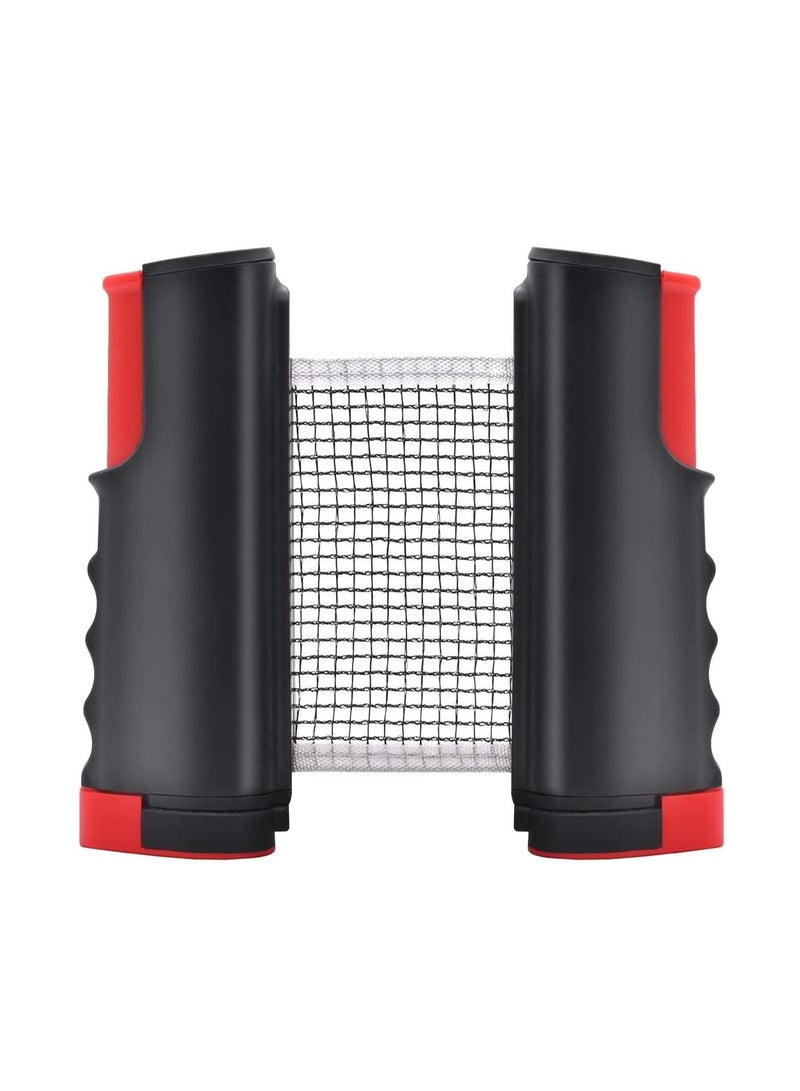 SOLARAE Ping Pong Net, Protable Retractable Table Tennis Net for Dining Table, Family Competition and Garden Games, Suitable for Tables Less Than 6 feet Long and Less Than 1.8 inches Thick - Image 1