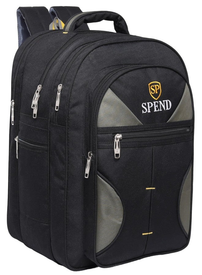SPEND Casual Backpack 56L | Large Capacity Travel & School Bag with 3 Main Compartments, Bottle Pocket, Front Pocket & Adjustable Padded Shoulder Straps - Durable Backpack for Men & Women - Image 1
