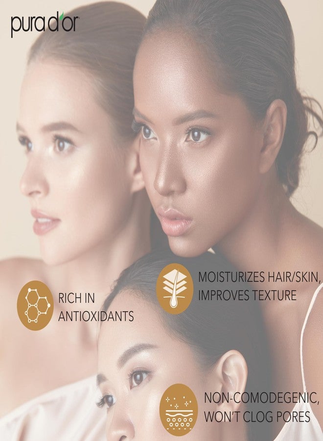 PURA D'OR 16 Oz ORGANIC Sunflower Seed Oil - 100% Pure & Natural USDA Certified Cold Pressed Carrier Oil For DIY Beauty - Unscented, Hexane Free Liquid Moisturizer - Face Skin & Hair - Men & Women - Image 3