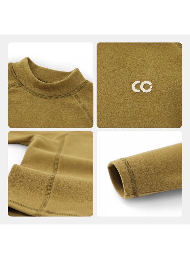 Soft, Warm, And Heat-generating] Baby T-shirt Long Sleeve Winter Style Boys' Base Layer Winter 2025 Edition Innerwear - Image 5