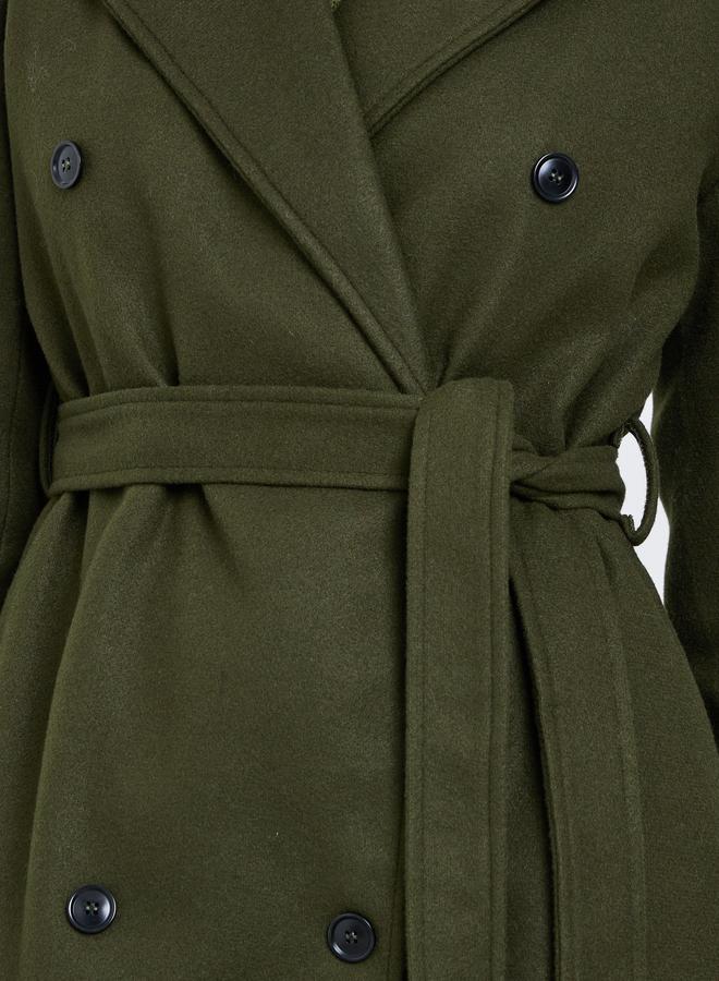 ستايلي معطف بقصة عادية مع حزام - Image 3