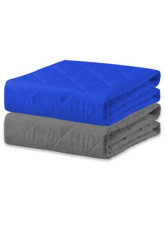 ADBENI HOME ADBENI HOME Quilted Cotton Extra Absorbent Quick Dry Sheet for Baby Baby Bed Protector Waterproof Baby Sheet Cot Sheet Crib Sheets Mattress Protection California King 182x182cm Grey Royal Blue  - Image 1