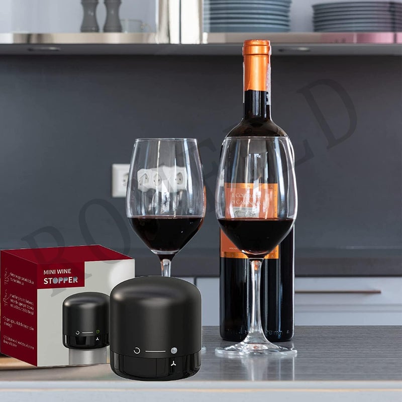 RONFILD Vacuum Wine Bottle StopperCompact Champagne Pack LeakProof Wine Stoppers Sealer Caps Reusable Wine Preserver Bottle Saver for Wine Corks Keep Sparkling Fresh 2