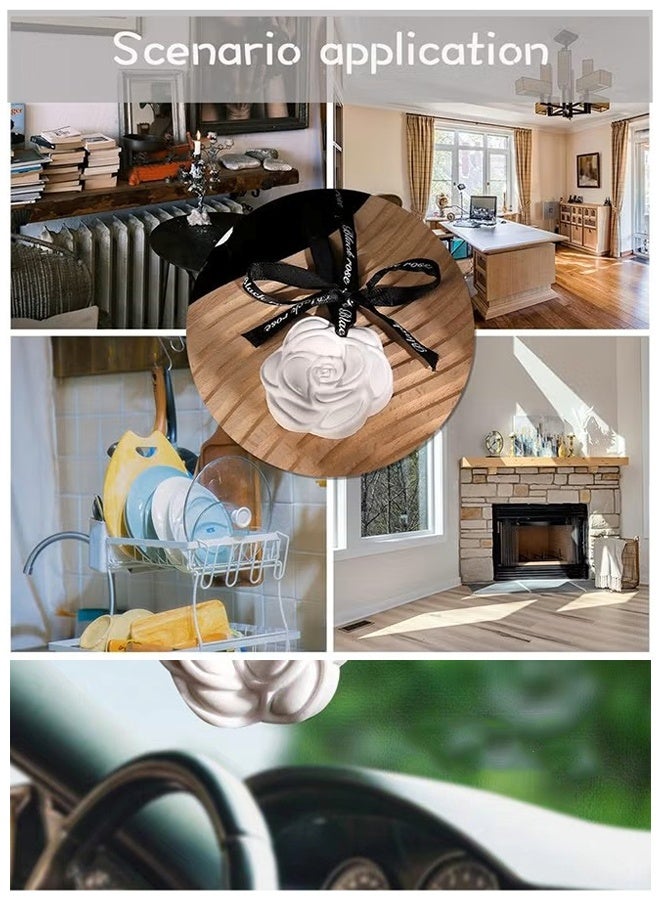 5 PCS Car Air Freshener, Blue Wind Chime Freshener, Long Lasting Scented Ceramic Stone for Car - Image 3