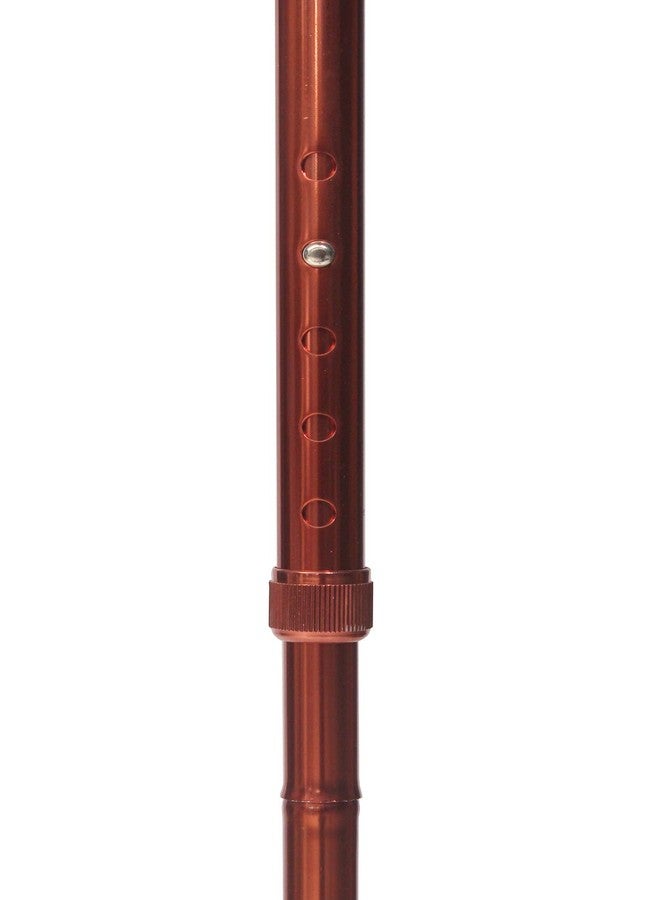 SMARTCARE Smart Care® Folding Cane - Foldable Walking Cane for Men, Women - Fold-up, Collapsible, Lightweight, Adjustable, Portable Hand Walking Stick - Balancing Mobility Aid - Sleek, Comfortable T Handle (Chocolate) (SC927L) - Image 5