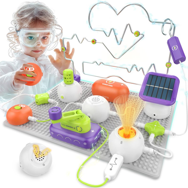 SMILESSKIDDO Science Kits for Kids STEM Kits for Kids Electronics Exploration Kit Over 150 Projects 14 Circuit Parts STEM Educational Toy Gifts for Kid Boys Girls Ages 3 4 5 6 7 8 9 10 11 12 - Image 2