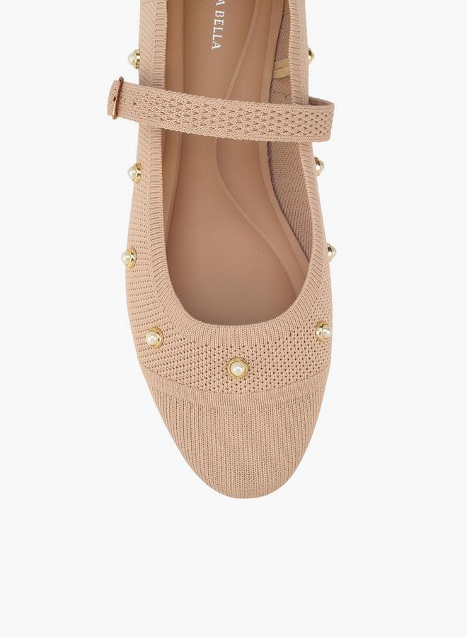 Flora Bella By Shoexpress Women Pearl Embellished Ballerina Shoes - Image 4