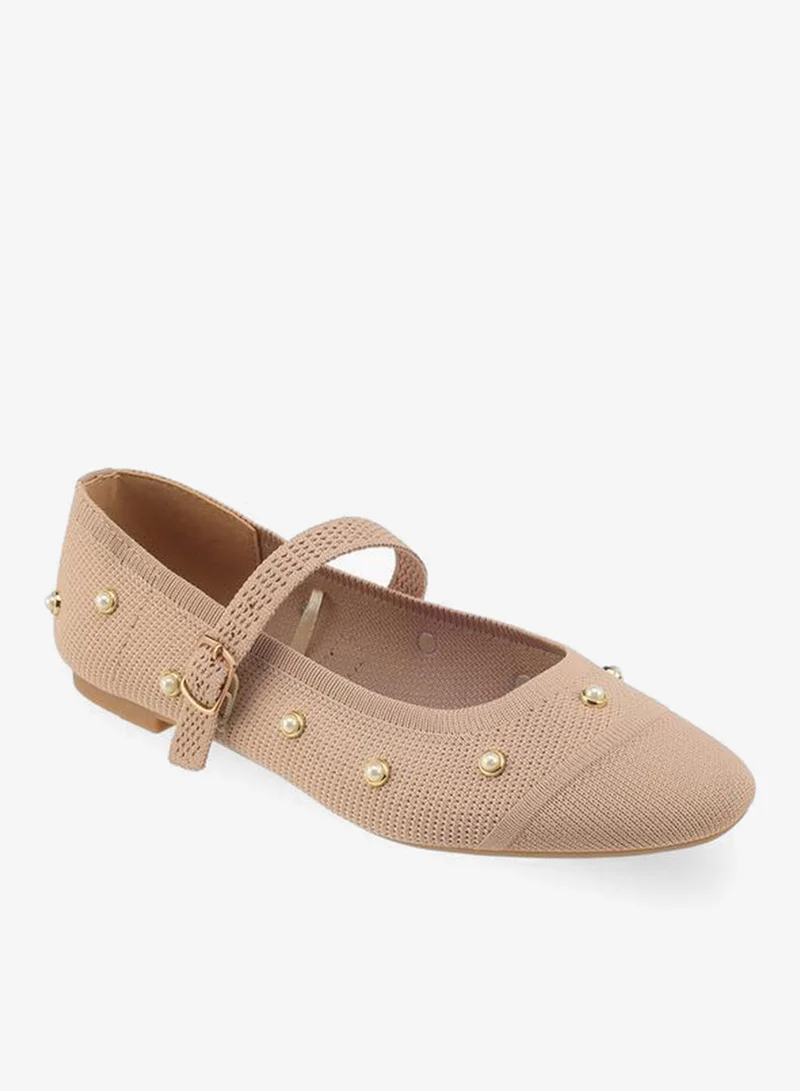 Flora Bella By Shoexpress Women Pearl Embellished Ballerina Shoes