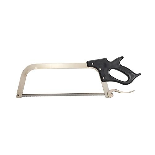LEM Products 22" Meat Saw with Tightening Cam, Heavy Nickel-Plated Frame, Black Handle - Image 1