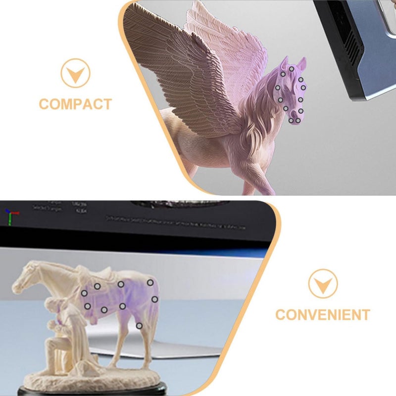 3D Scanner Positioning Points Reflective Film Marking Dots 0.15mm Thick 6mm Inner 10mm Outer Diameter 6 Sheets for Accurate Digital Scanning and Reference - Image 3
