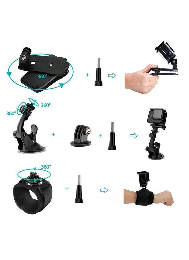 Generic - 50-In-1 Action Camera Universal Accessory Set For GoPro Action DJI Camera - Image 1