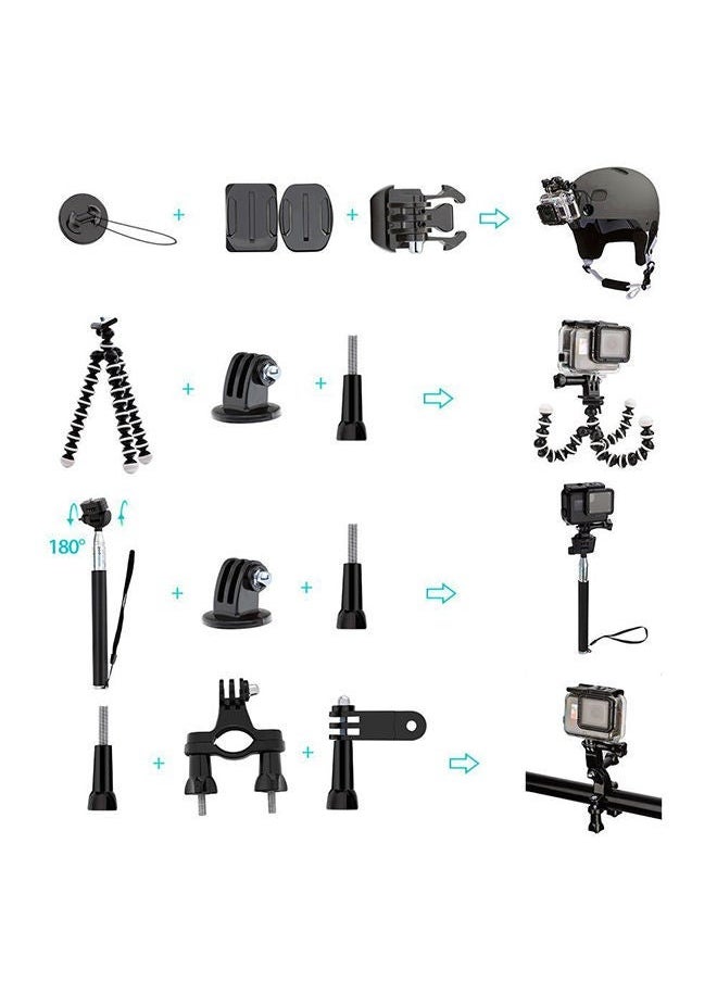 Generic - 50-In-1 Action Camera Universal Accessory Set For GoPro Action DJI Camera - Image 1