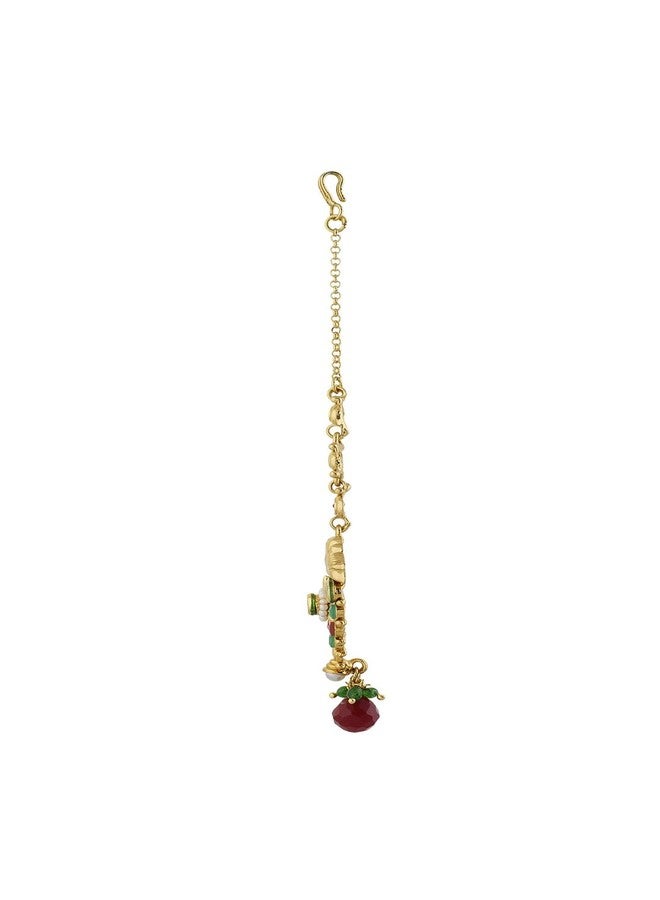 Vama Fashions Borla Mang teeka tika Mangtika Maang Tikka for Wedding Traditional - Image 2
