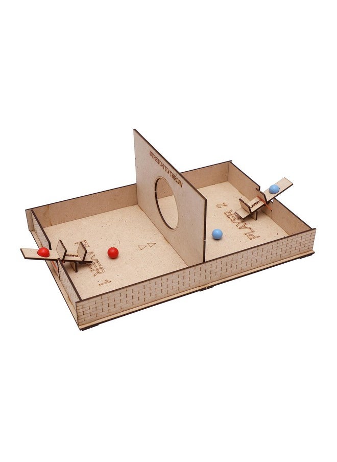 Toy Zone Toyzone Stretch to Throw Game | STEM Toys | Educational DIY Toys for Kids | Engineering Games | Competitive Games | 2 Players Game | Motor Skills Toys |Ball Games | Make in India  - Image 1