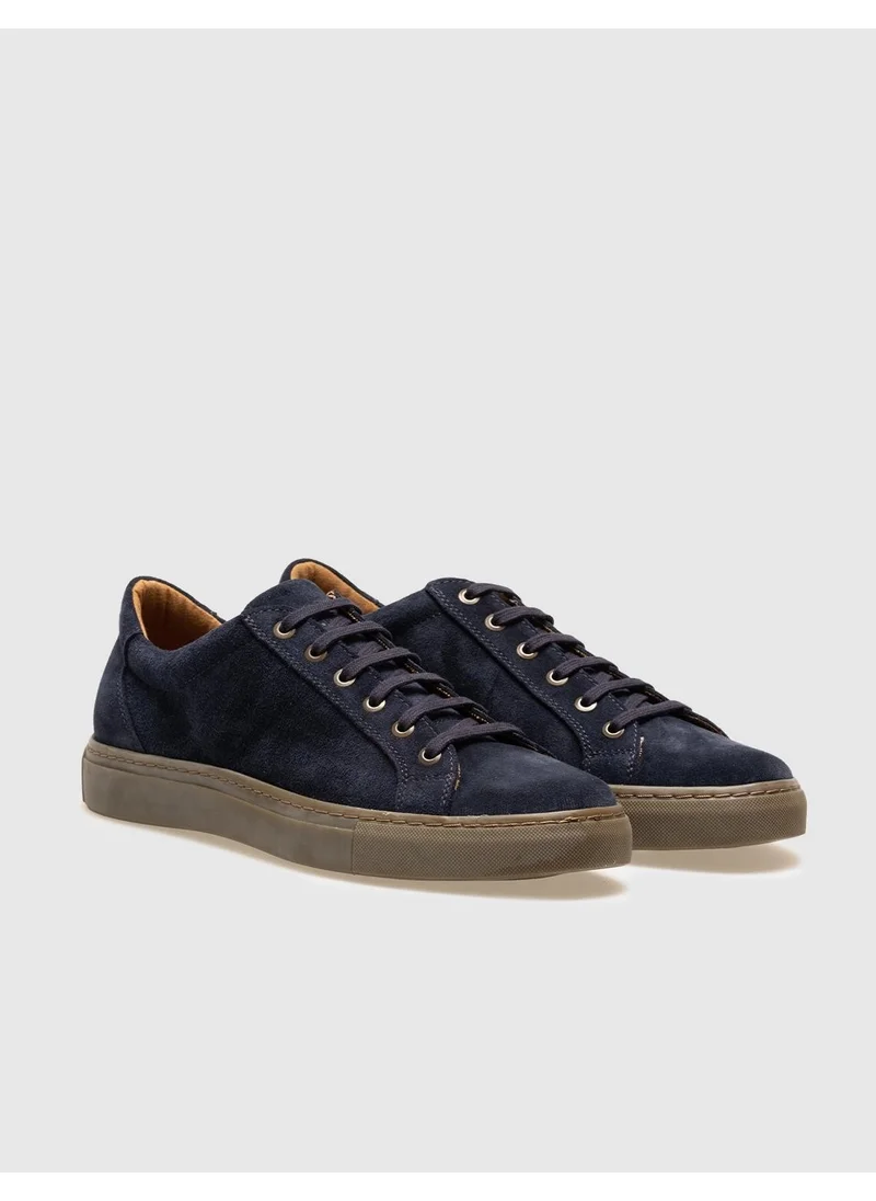 Cabani Navy Blue Suede Lace-up Men's Sports Shoes