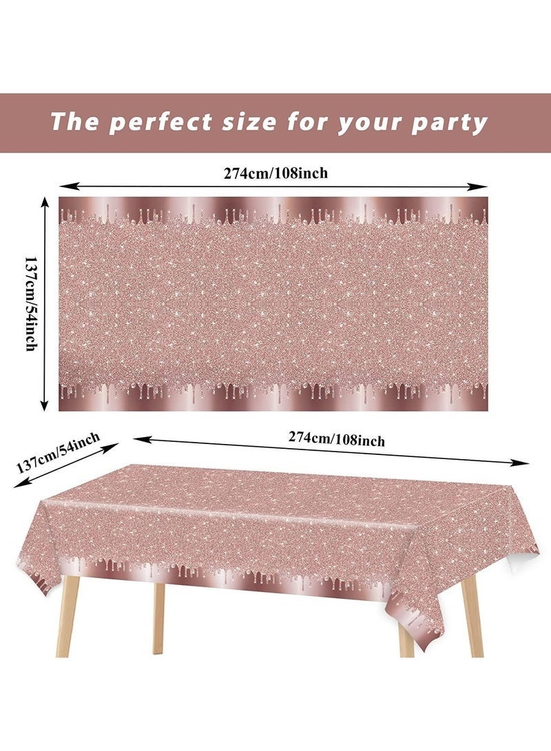 general Fashionable Tablecloth Dustproof Home Dining Table Decorative Tablecloth, 2 Pieces - Image 4