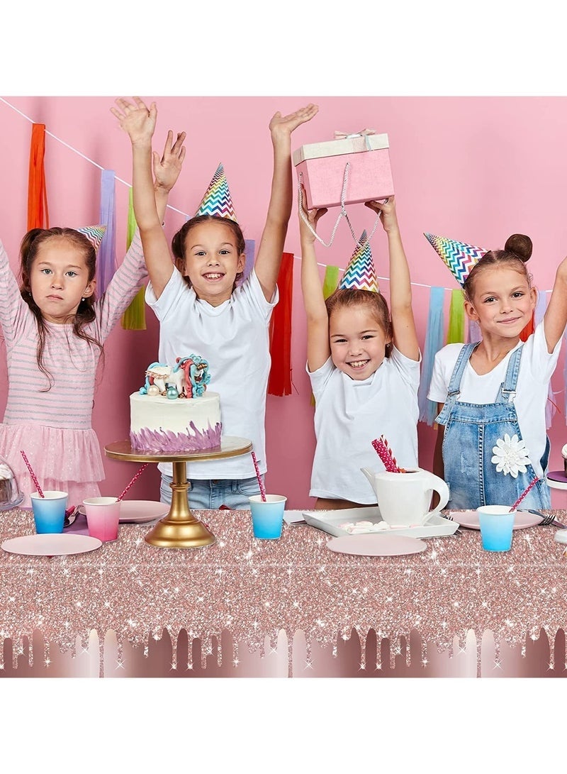 general Fashionable Tablecloth Dustproof Home Dining Table Decorative Tablecloth, 2 Pieces - Image 3