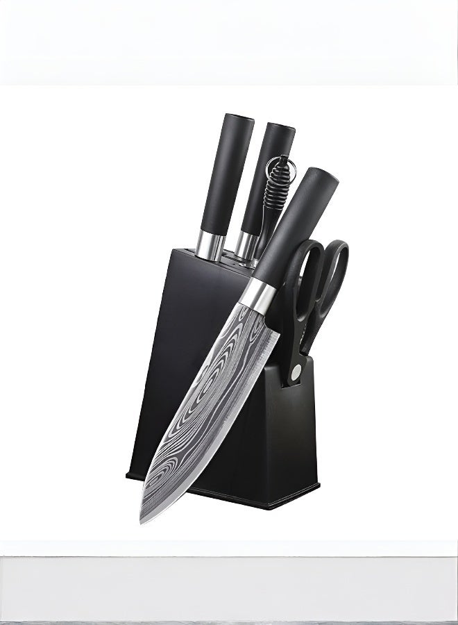 Kitchen 6-Piece Kitchen Knife Set Stainless Steel Slicing Knife Vegetable Knife  Labor-saving Grip Fruit Knife Chef's Knife