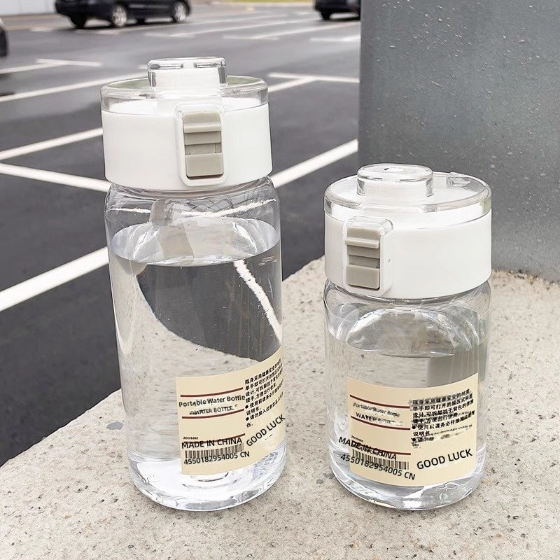 زجاجة ماء صيفية بسيطة من MUJI، بلاستيك محمولة، مع مقبض، مقاومة للتحطم، للرياضة، بالجملة - Image 4