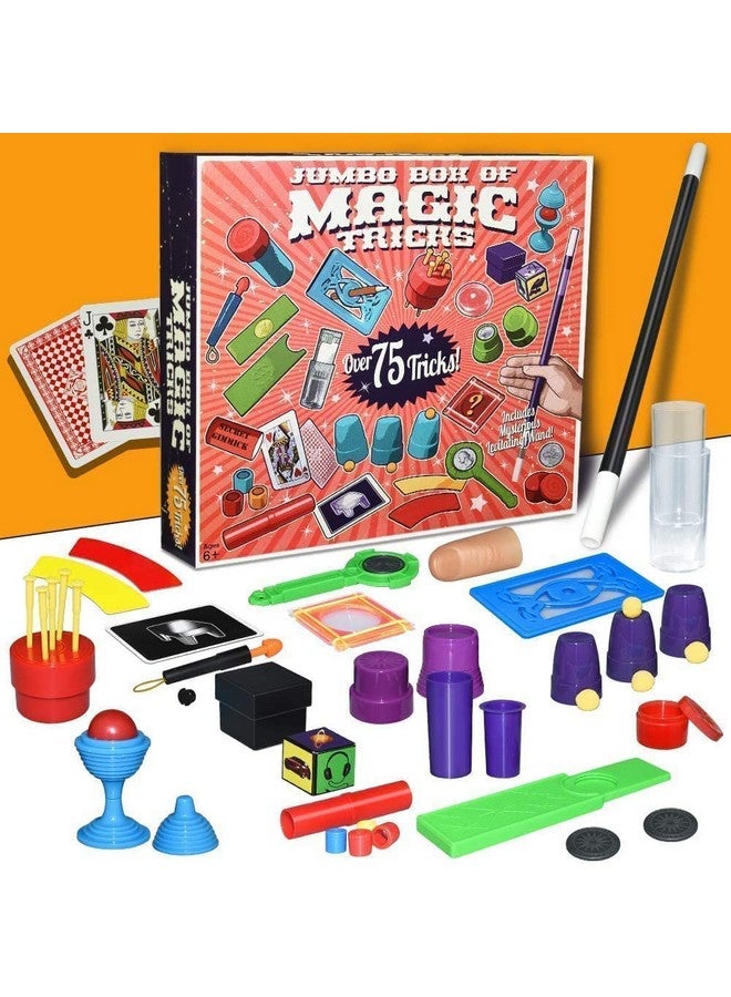 Magicwand Jumbo Box Of 75 Magic Tricks Indoor Game For Kids & Adults【3 Yrs & Up】【Pack Of 1 Game】【Multi-Colored】 - Image 1